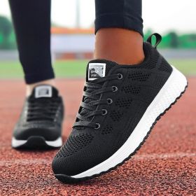 Women Shoes Super Light Sneakers For Women Vulcanize Shoes Sport Basket Femme Walking White Sneakers Women Casual Tenis Feminino (Color: Black, Shoe Size: 37)