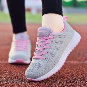Women Shoes Super Light Sneakers For Women Vulcanize Shoes Sport Basket Femme Walking White Sneakers Women Casual Tenis Feminino (Color: Gray, Shoe Size: 41)