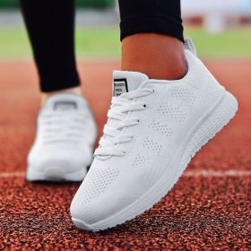 Women Shoes Super Light Sneakers For Women Vulcanize Shoes Sport Basket Femme Walking White Sneakers Women Casual Tenis Feminino (Color: White, Shoe Size: 42)
